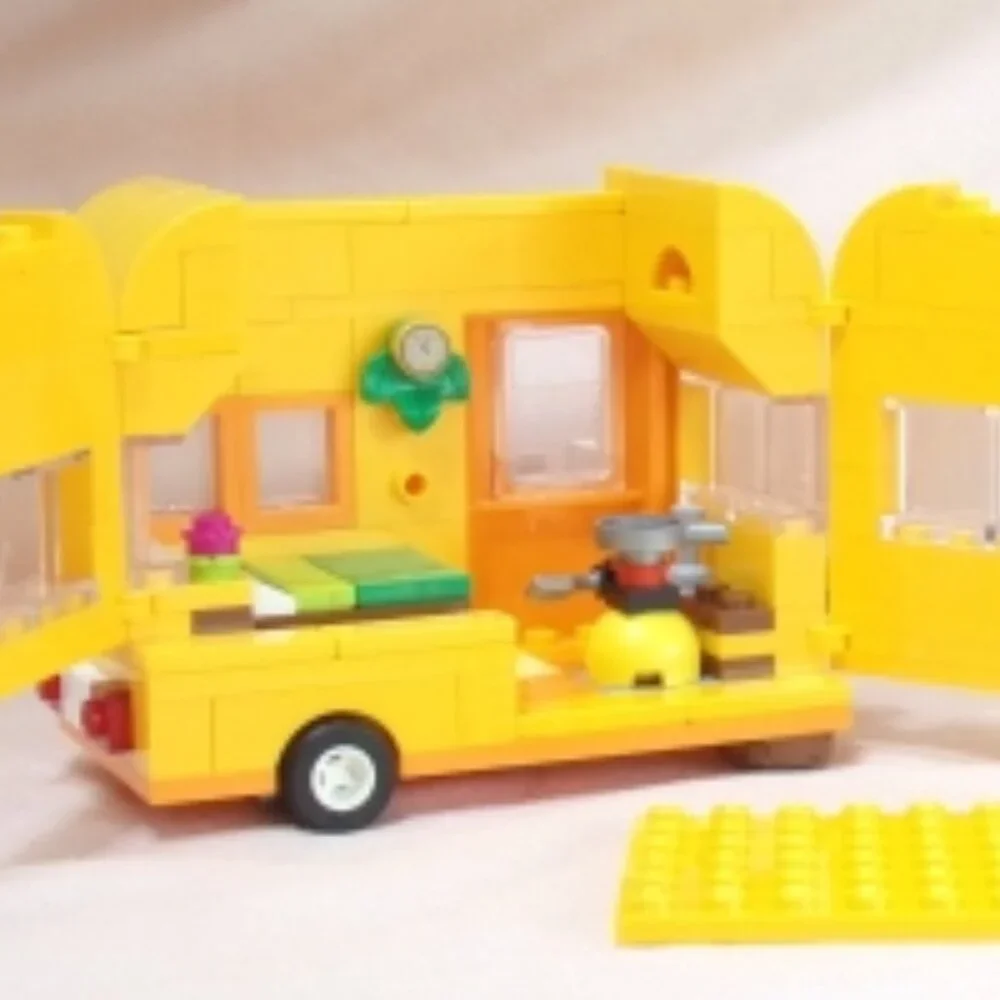 LEGO Animal Crossing 77054 Leif's Car & Live in Garden Trailer & Manual No Minis